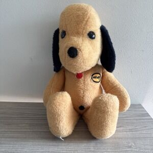 Henry the Dog Stuffed Animal Plush 15.5" With Tongue Vintage 1970's Animal Fair